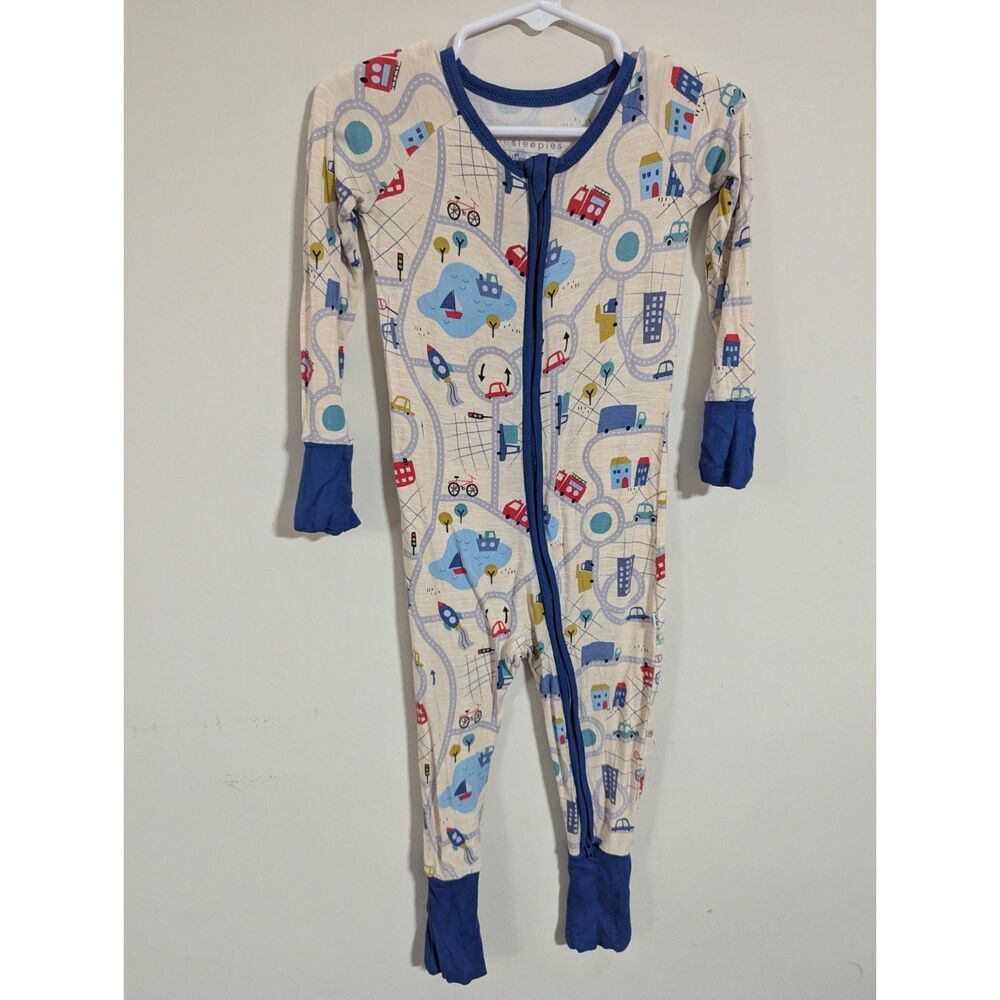 Little Sleepies Road Trip Zippy size 2T